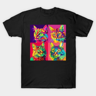 Snowshoe Pop Art - Cat Lover Gift T-Shirt